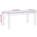Masă de cafea Maro 110 x 55 x 45 cm Lemn solid de tec - WALTI WALTI