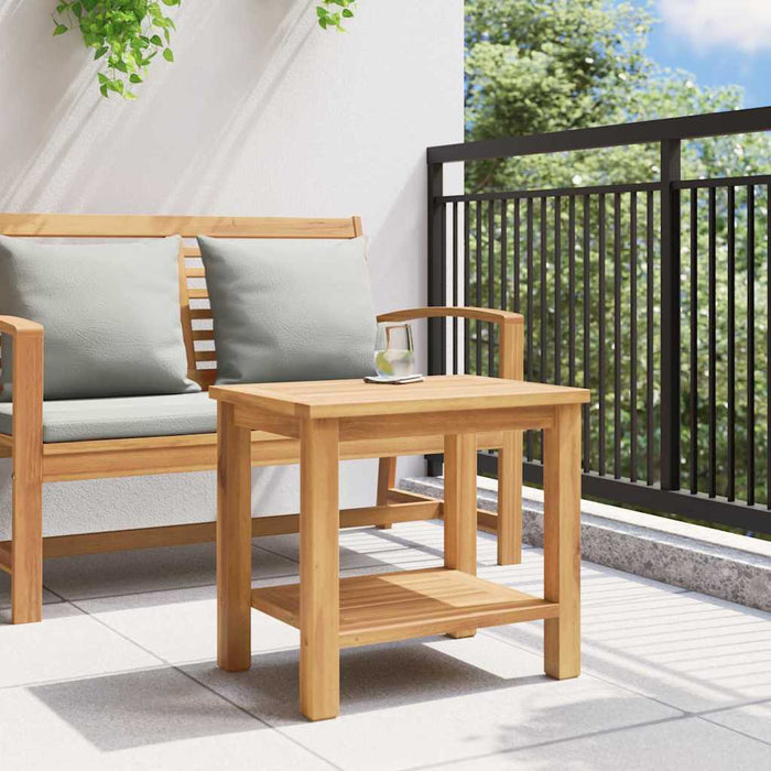 Masă de cafea Maro 50 x 35 x 45 cm Lemn masiv de tec - WALTI WALTI