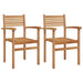 Scaune de grădină stivuibile 2 pcs Maro 55.5 x 55.5 x 90 cm - WALTI WALTI