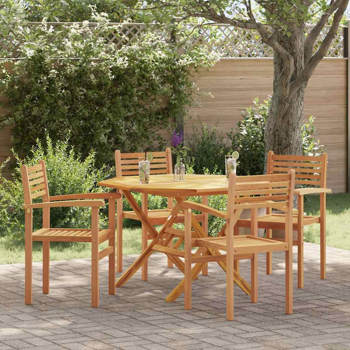 Scaune de grădină stivuibile 4 pcs Maro 55.5 x 55.5 x 90 cm - WALTI WALTI