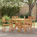 Scaune de grădină stivuibile 4 pcs Maro 55.5 x 55.5 x 90 cm - WALTI WALTI