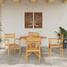 Scaune de grădină stivuibile 4 pcs Maro 55.5 x 55.5 x 90 cm - WALTI WALTI