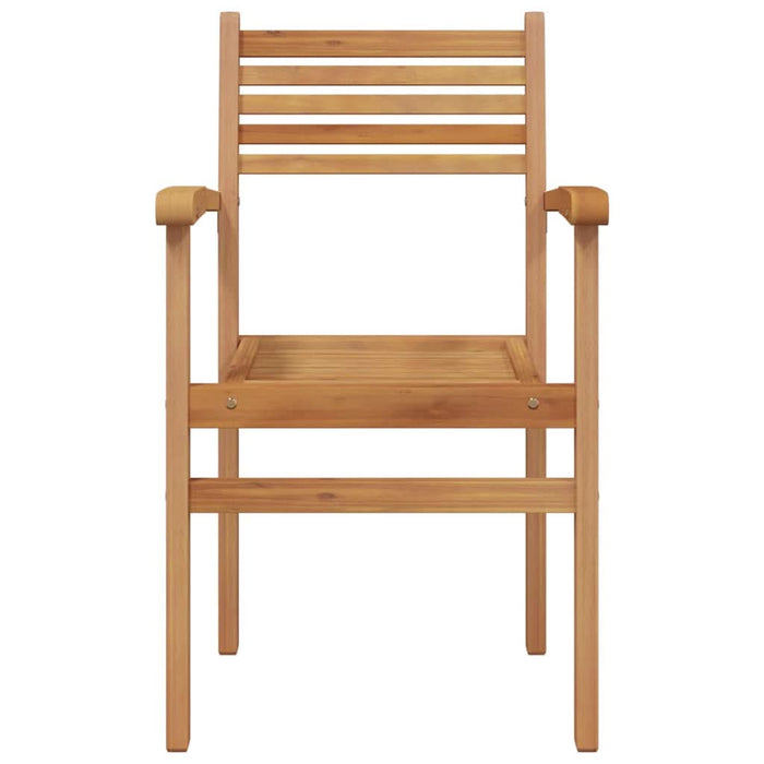 Scaune de grădină stivuibile 4 pcs Maro 55.5 x 55.5 x 90 cm - WALTI WALTI