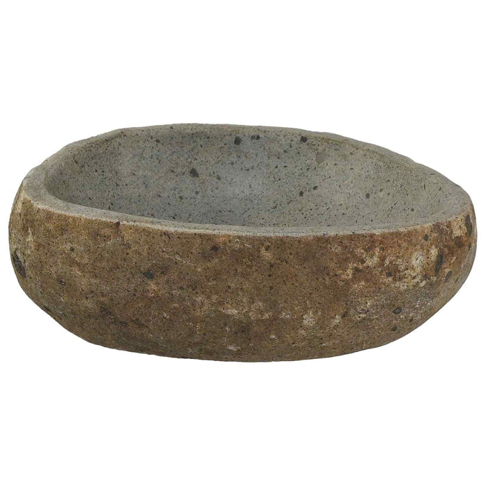 Chiuvetă din piatră de râu (30-37) x (25-30) x 12 cm - WALTI WALTI