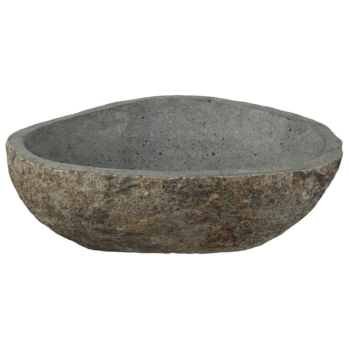 Chiuvetă din piatră de râu Gri deschis 52 x 40 x 15 cm - WALTI WALTI