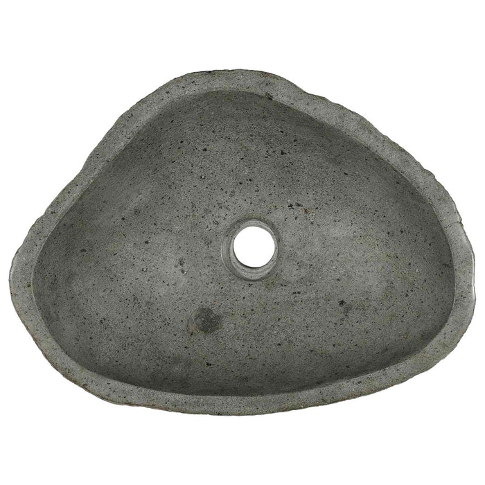 Chiuvetă din piatră de râu Gri deschis 52 x 40 x 15 cm - WALTI WALTI