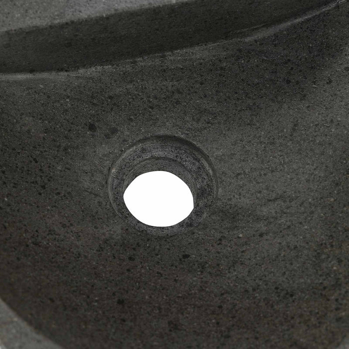 Chiuvetă de perete Gri 37 x 30 x 12 cm Piatra de râu - WALTI WALTI