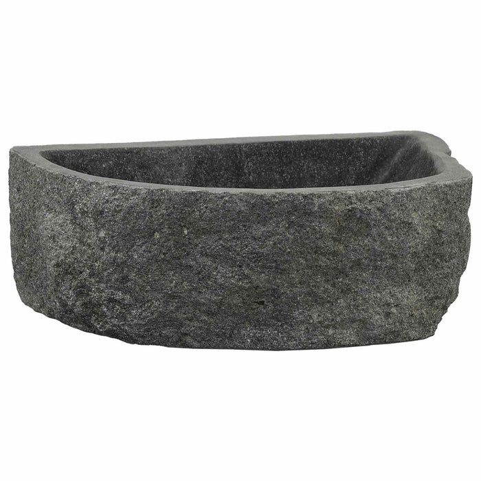 Chiuvetă de perete Gri 45 x 35 x 15 cm Piatra de râu - WALTI WALTI