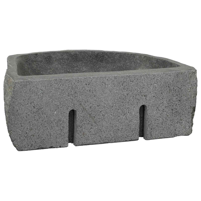 Chiuvetă de perete Gri 45 x 35 x 15 cm Piatra de râu - WALTI WALTI
