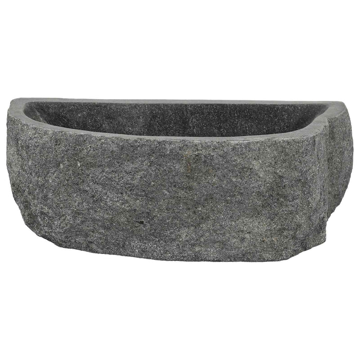 Chiuvetă de perete Gri 45 x 35 x 15 cm Piatra de râu - WALTI WALTI