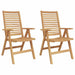 Scaune de grădină 2 pcs Maro 52 x 64.5 x 108 cm - WALTI WALTI