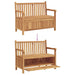 Bancă de grădină cu șemineu cu depozitare Maro 114 x 60 x 90 cm - WALTI WALTI