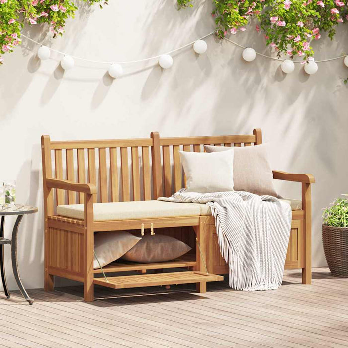 Bancă de grădină cu șemineu cu depozitare Maro 150 x 60 x 90 cm - WALTI WALTI