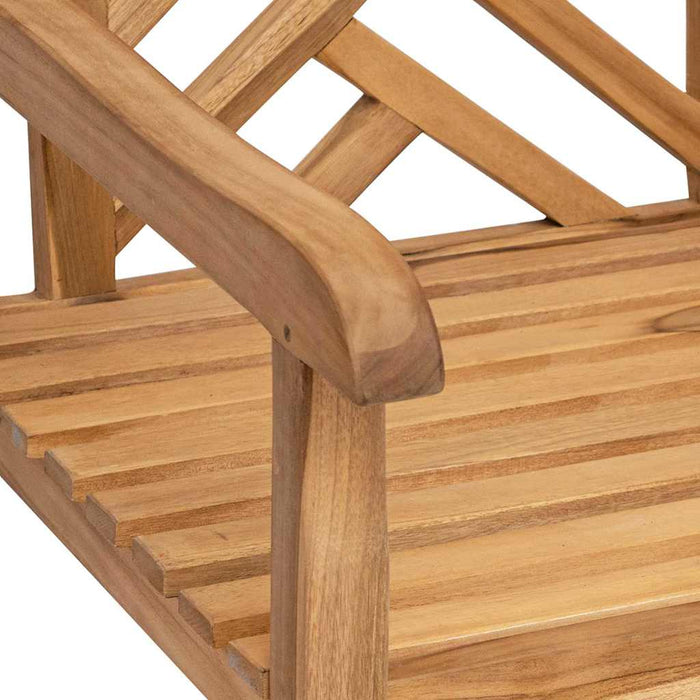 Scaune de grădină 2 pcs Maro 58 x 60 x 90 cm Lemn masiv de tec - WALTI WALTI