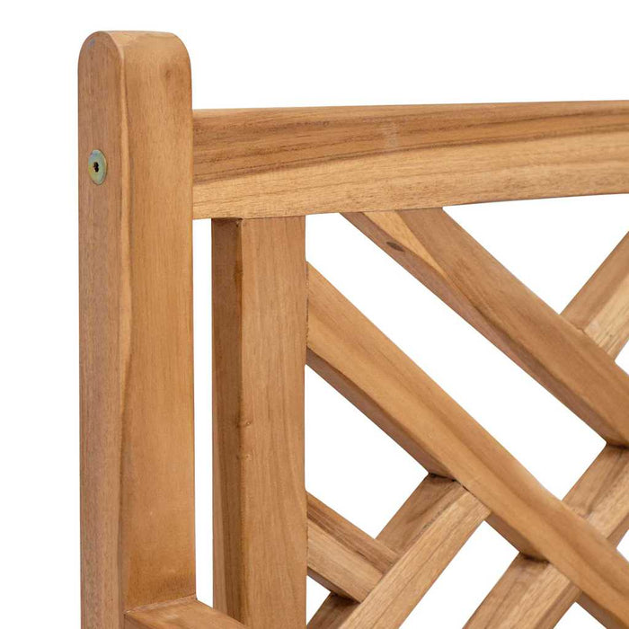 Scaune de grădină 2 pcs Maro 58 x 60 x 90 cm Lemn masiv de tec - WALTI WALTI