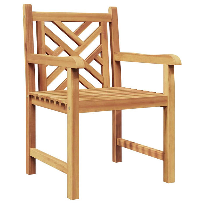Scaune de grădină 2 pcs Maro 58 x 60 x 90 cm Lemn masiv de tec - WALTI WALTI