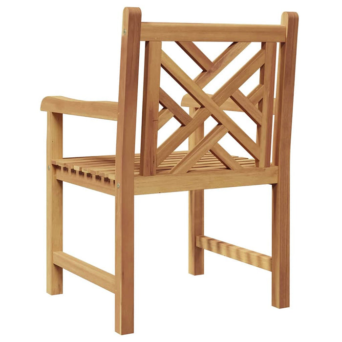 Scaune de grădină 2 pcs Maro 58 x 60 x 90 cm Lemn masiv de tec - WALTI WALTI