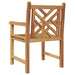 Scaune de grădină 2 pcs Maro 58 x 60 x 90 cm Lemn masiv de tec - WALTI WALTI