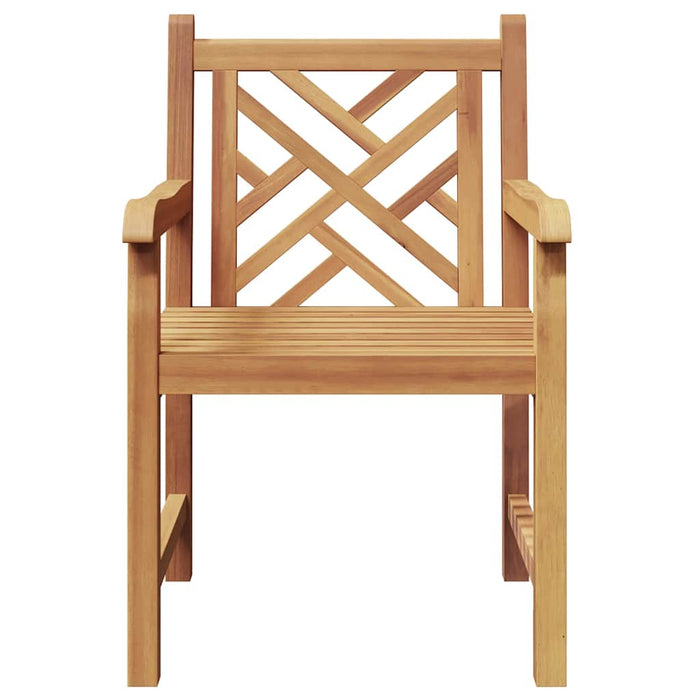Scaune de grădină 2 pcs Maro 58 x 60 x 90 cm Lemn masiv de tec - WALTI WALTI