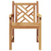 Scaune de grădină 2 pcs Maro 58 x 60 x 90 cm Lemn masiv de tec - WALTI WALTI