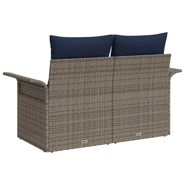 Canapea de grădină cu pernă 141 x 62 x 69 cm poliratan WALTI