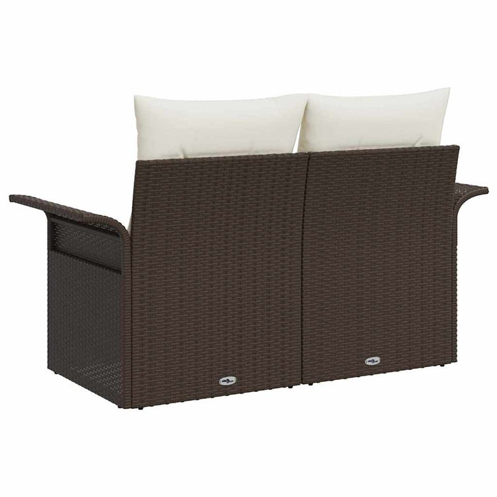 Canapea de grădină cu pernă Maro 141 x 62 x 69cm poliratan - WALTI WALTI
