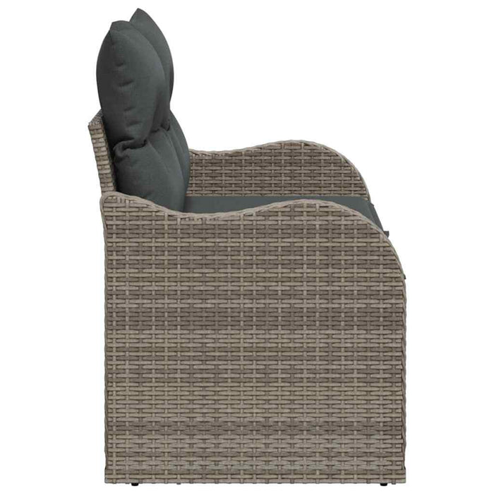 Canapea de grădină Gri 121 x 62 x 69cm poliratan - WALTI WALTI