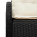 Canapea de grădină Negru 121 x 62 x 69cm poliratan - WALTI WALTI
