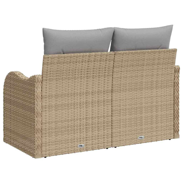 Canapea de grădină Bej 121 x 62 x 69cm poliratan - WALTI WALTI