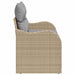 Canapea de grădină Bej 121 x 62 x 69cm poliratan - WALTI WALTI