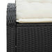 Canapea de grădină Negru 124 x 62 x 69cm poliratan - WALTI WALTI