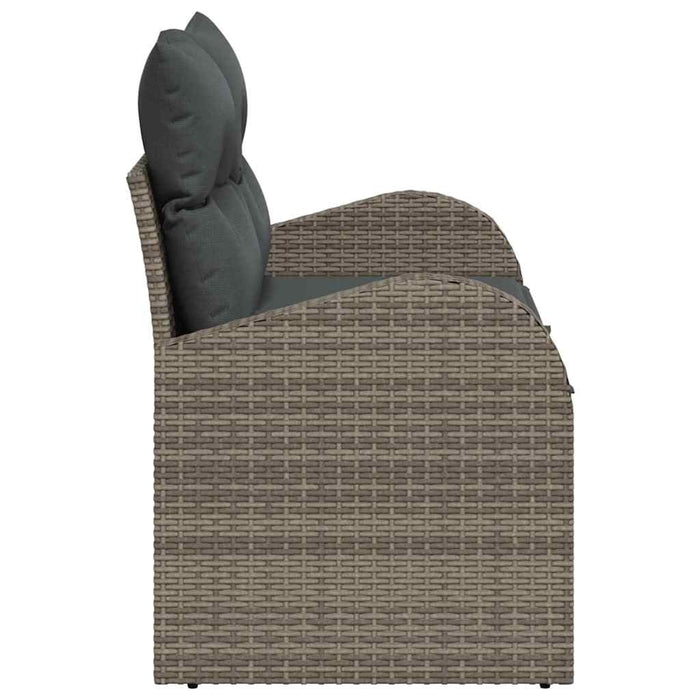 Canapea de grădină Gri 124 x 62 x 69cm poliratan - WALTI WALTI