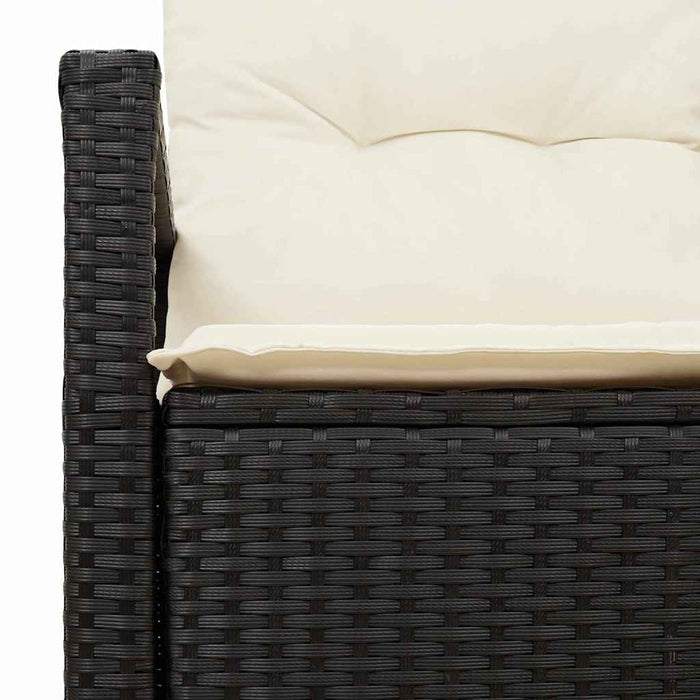 Canapea de grădină cu pernă 120 x 62 x 69 cm poliratan - WALTI WALTI
