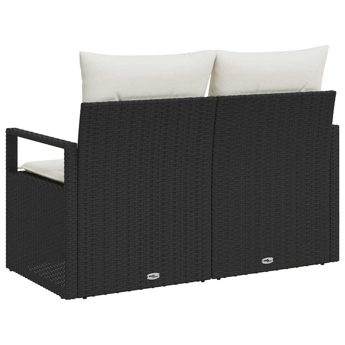 Canapea de grădină cu pernă 120 x 62 x 69 cm poliratan - WALTI WALTI