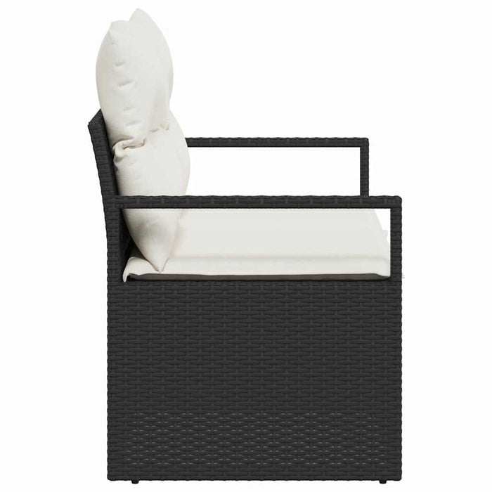 Canapea de grădină cu pernă 120 x 62 x 69 cm poliratan - WALTI WALTI