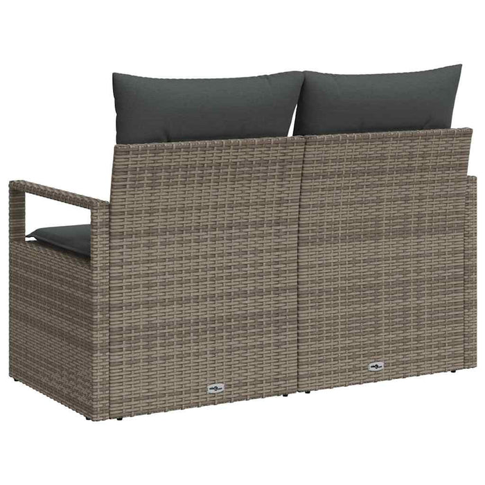 Canapea de grădină cu pernă 120 x 62 x 69 cm poliratan - WALTI WALTI