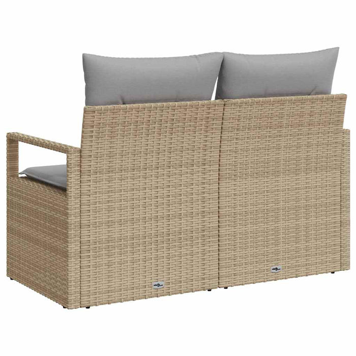 Canapea de grădină cu pernă 120 x 62 x 69 cm poliratan - WALTI WALTI