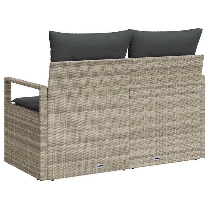 Canapea de grădină cu pernă 120 x 62 x 69 cm poliratan - WALTI WALTI