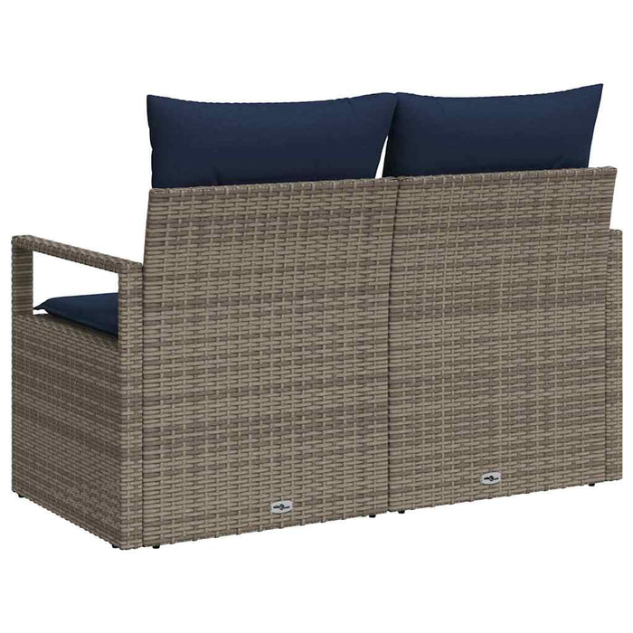 Canapea de grădină cu pernă 120 x 62 x 69 cm poliratan - WALTI WALTI
