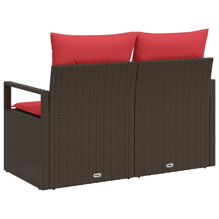 Canapea de grădină cu pernă 120 x 62 x 69 cm poliratan WALTI
