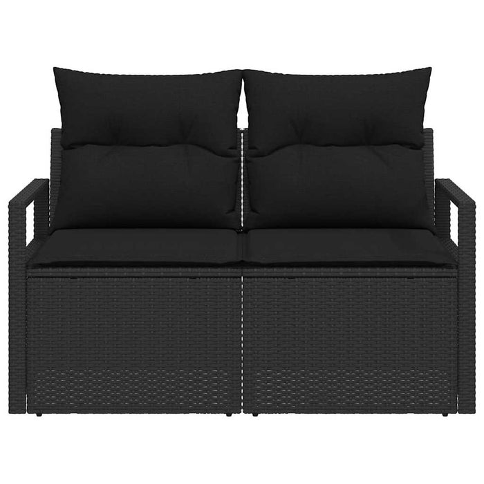Canapea de grădină cu pernă 120 x 62 x 69 cm poliratan - WALTI WALTI