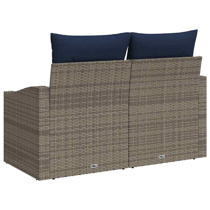 Canapea de grădină Gri 123 x 62 x 69cm poliratan - WALTI WALTI