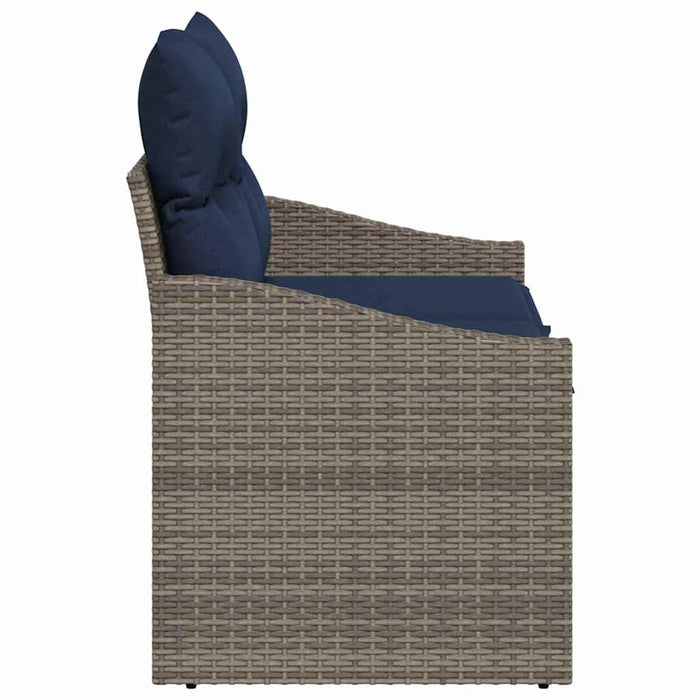 Canapea de grădină Gri 123 x 62 x 69cm poliratan - WALTI WALTI