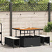 Set de masă pentru grădină Negru Rattan poli - WALTI WALTI