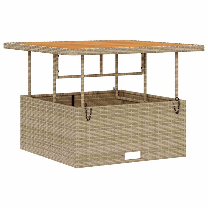 Set de masă pentru grădină Bej Rattan poli - WALTI WALTI