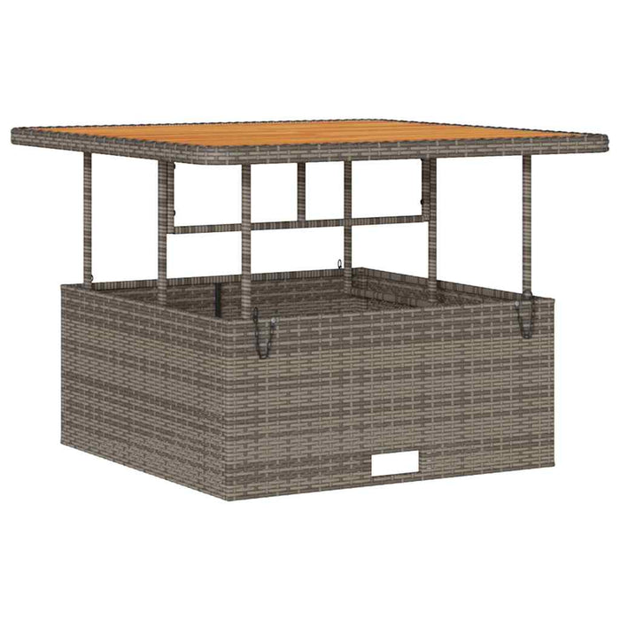 Set de masă pentru grădină Gri Rattan poli - WALTI WALTI