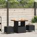 Set de masă pentru grădină Negru Rattan poli - WALTI WALTI
