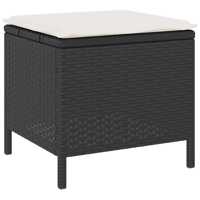 Set de masă pentru grădină Negru Rattan poli - WALTI WALTI