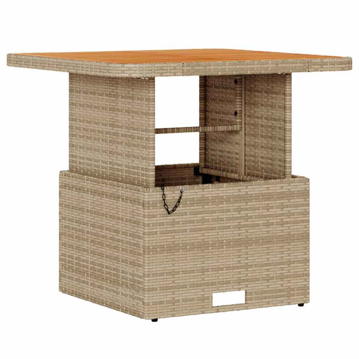 Set de masă pentru grădină Bej Rattan poli - WALTI WALTI