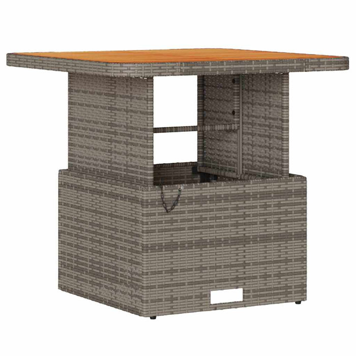 Set de masă pentru grădină Gri Rattan poli - WALTI WALTI